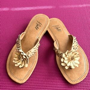 J.Jill flower beaded sandals.